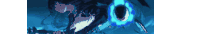 a close up of a person 's face with a blue light coming out of their mouth .