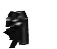 a black and white drawing of a person with a sword