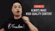 Always Make High Quality Content Make A High Quality Content GIF - Always Make High Quality Content High Quality Content Make A High Quality Content GIFs