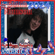 a picture of a man with the year 2024 on the top
