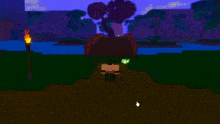 a person in a video game is surrounded by a green circle of light .