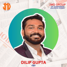 a man with the name dilip gupta on the bottom