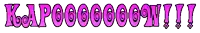a white background with purple letters that say k.i.p.