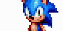 a pixel art image of sonic the hedgehog