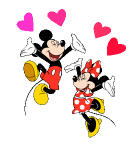 Mickey Mouse Minnie Mouse Sticker - Mickey Mouse Minnie Mouse Love