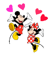 Mickey Mouse Minnie Mouse Sticker - Mickey Mouse Minnie Mouse Love Stickers