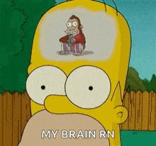 Homer Brain GIF - Homer Brain Monkey GIFs