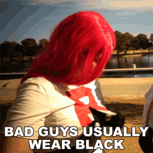 Bad Guys Usually Wear Black Jessie GIF - Bad Guys Usually Wear Black Jessie Gwen Pinkerton GIFs
