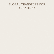 Furniture Transfers Floral Furniture Transfers GIF - Furniture Transfers Floral Furniture Transfers White Cloud Transfers GIFs