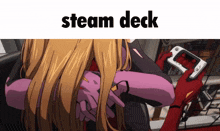 Steam Deck Asuka GIF - Steam Deck Asuka Evangelion GIFs