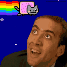 Nicolas Cage Nic Cage GIF - Nicolas Cage Nic Cage Nyan Cat GIFs