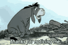 Eeyore Thanks For Noticing GIF - Eeyore Thanks For Noticing Tired GIFs