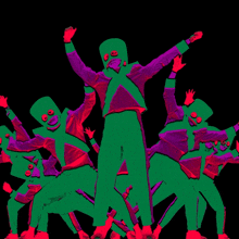 Group Dance The Chemical Brothers GIF - Group Dance The Chemical Brothers No Reason Song GIFs