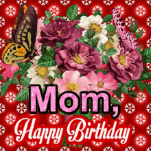 Happy Birthday Mom Mom Happy Birthday GIF - Happy Birthday Mom Mom Happy Birthday Hbd GIFs