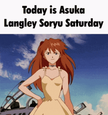 Asuka Langley Soryu Neon Genesis Evangelion GIF - Asuka Langley Soryu Neon Genesis Evangelion Saturday GIFs