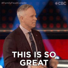 this is so great that youre here gerry dee family feud canada its nice that youre here im really glad youre here