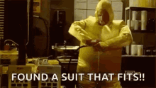 Dance Found A Suit That Fits GIF - Dance Found A Suit That Fits Protective Suit GIFs