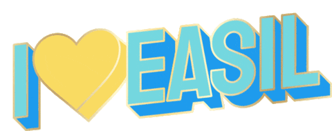 Teameasil I Love Easil Sticker - Teameasil I Love Easil Easil Stickers