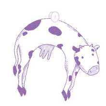 fairy cow cute weird lavender
