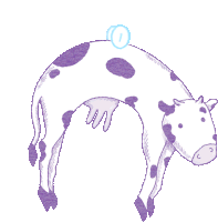 Fairy Cow Sticker - Fairy Cow Cute Stickers