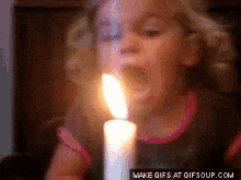 brithday candle blow fail kid