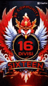 a logo for community 16 divisi sixteen