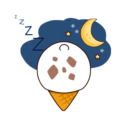 Asleep Bedtime Sticker - Asleep Bedtime Rest Stickers