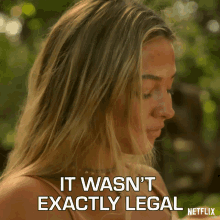 It Wasnt Exactly Legal Sarah Cameron GIF - It Wasnt Exactly Legal Sarah Cameron Outer Banks GIFs