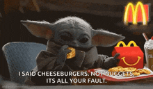 Baby Yoda Grogu GIF - Baby Yoda Grogu Chicken Nuggets GIFs