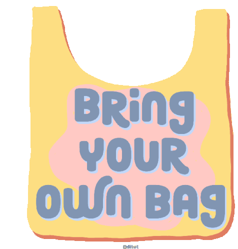 Byob Bring Your Own Bag Sticker