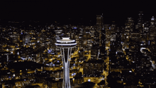 Seattle Space Needle GIF - Seattle Space Needle Night GIFs