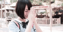 祈る　陣屋　北野日奈子　乃木坂46のメンバー GIF - Pray Temple Hinako Kitano GIFs