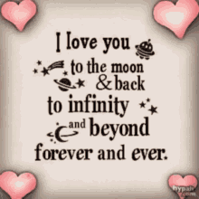 I Love You To The Moon And Back I Love You Forever GIF