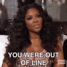 you were out of line real housewives of atlanta rhoa thats too much you you crossed the line