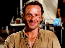 Andrew Lincoln Smiling GIF - Andrew Lincoln Smiling Rick GIFs