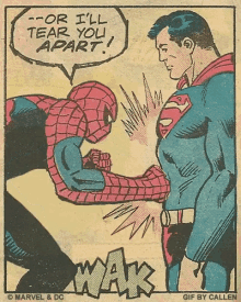 spiderman punch superman or ill tear you apart