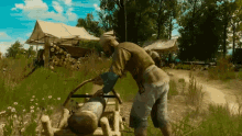 Cutting Wood The Witcher GIF - Cutting Wood The Witcher The Witcher3wild Hunt Blood And Wine GIFs