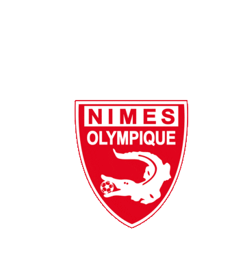 Nimes Olympique Alligator Sticker - Nimes Olympique Alligator Football Stickers