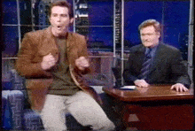 Jim Carrey Conan O Brien GIF - Jim Carrey Conan O Brien Dancing GIFs