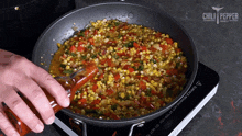 Adding Some Hot Sauce Chili Pepper Madness GIF - Adding Some Hot Sauce Chili Pepper Madness Pouring Some Hot Sauce GIFs