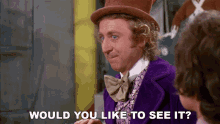 Would You Like To See It Willy Wonka And The Chocolate Factory GIF - Would You Like To See It Willy Wonka And The Chocolate Factory Do You Like To See It GIFs