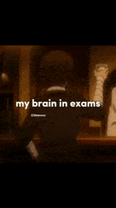 My Brain In Exams GIF - My Brain In Exams GIFs