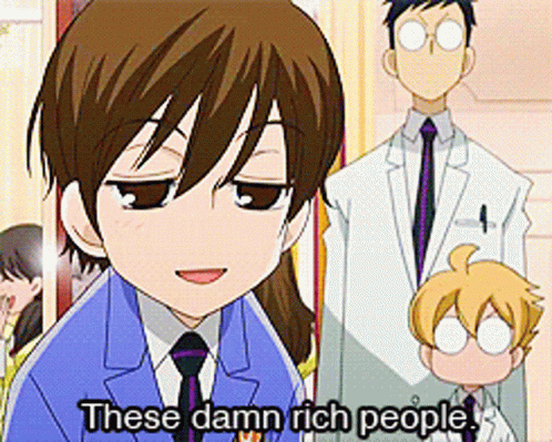 Rich Rich People GIF - Rich Rich People Anime - Discover & Share GIFs