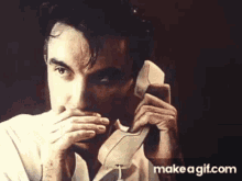 David Byrne Talking GIF - David Byrne Talking On The Phone GIFs