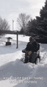 Wheelchair This Is Happening GIF - Wheelchair This Is Happening Plowing Snow GIFs
