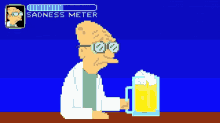 Futurama Professor Farnsworth GIF - Futurama Professor Farnsworth Sadness Meter GIFs