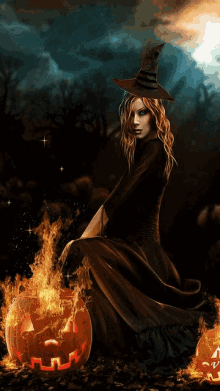 Lady Witch GIF - Lady Witch Halloween GIFs