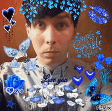 Love You Blue GIF - Love You Blue Amazingphil GIFs