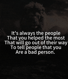 a black and white photo of a lion with a quote on it