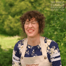 excited heather the great canadian baking show 701 i am so happy